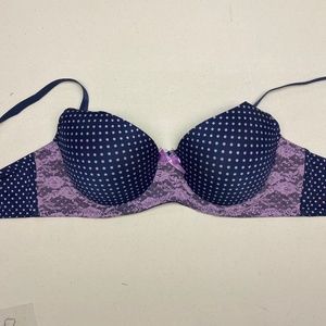 Sofra NAVY/ PURPL Demi, 36C. *P1026